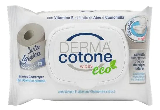 Dermacotone Wipes Eco - Carta Igienica umidificata 20 pz