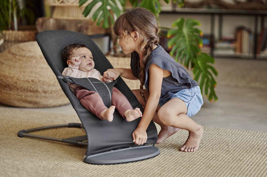Babybjorn - Sdraietta Bliss - Grigio Antracite, Maglia 3D