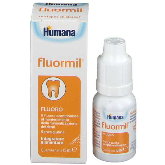Humana Fluormil - Integratore Alimentare a base di Fluoro - 15 ml