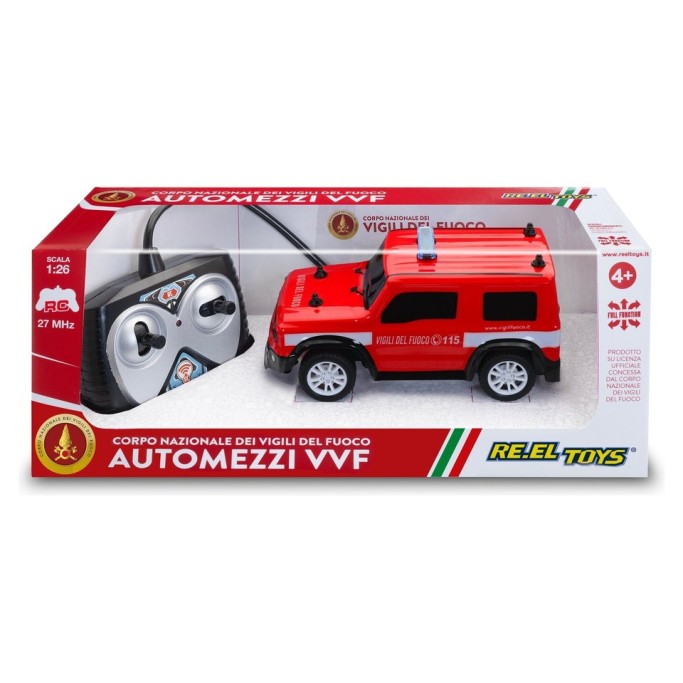 Reel Toys Fuoristrada Vigili Del Fuoco Rc Scala 1:26