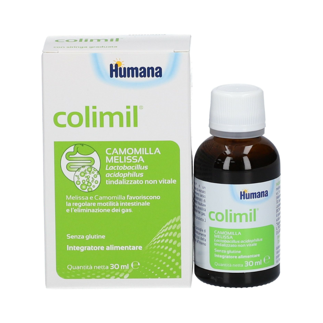 Humana Colimil - Integratore Alimentare con Camomilla, melissa, lactobacilli e tindalizzati - senza glutine - 30 ml -