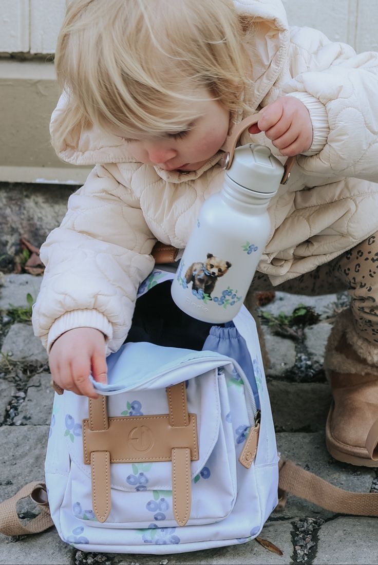 Elodie Details Borraccia in Acciaio Inox per Bambini 350 ml con Cannuccia - Vari colori
