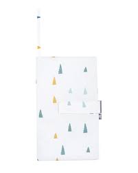 Kikkaboo Portapannolini in morbido tessuto con scomparto per salviettine, tasca con cerniera e 3 piccole tasche per bavaglini e succhietti