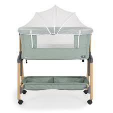 Cangaroo Culla Adoro Baby Crib Fiancoletto - Altezza regolabile, materasso, zanzariera e ruote