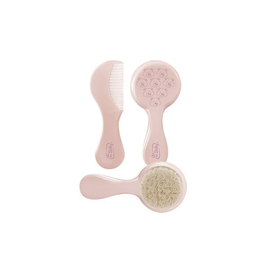 I'm Baby Set Pettine e Spazzola con setole in Lana 0m+