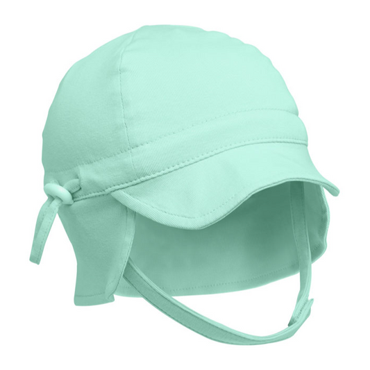 Kiokids Cappello in doppio tessuto con visiera e lacci - protezione UPF50+