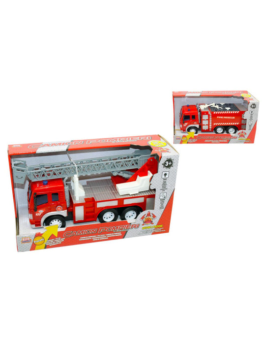 Kidz Corner - Camion dei Pompieri a frizione con luci e suoni
