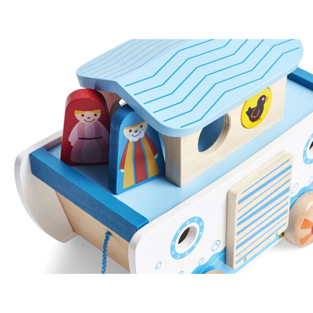 HAPE Arca di Noè in Legno da Trainare con Incastri - E8049