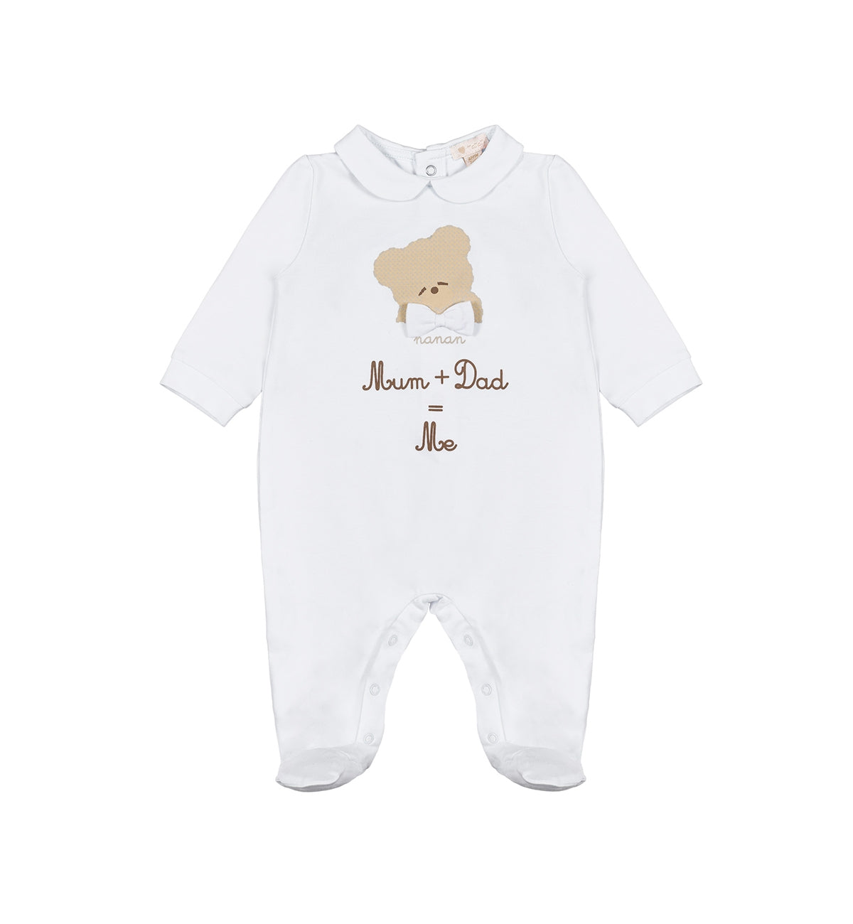 Nanan Tutina "Mam+Dad=Me" 0-1 mese Bianco