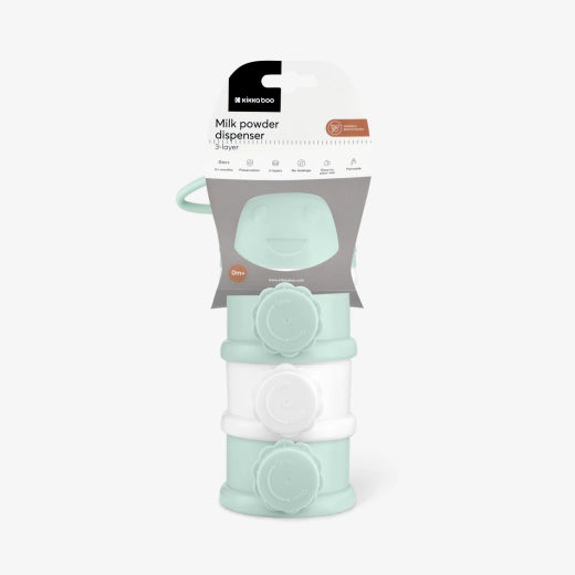 KIKKABOO Dispenser per latte in polvere a 3 strati