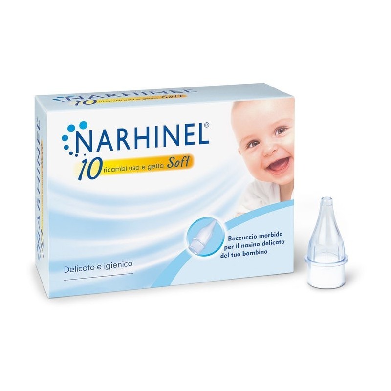 Narhinel 10 Ricambi morbidi per Aspiratore Nasale