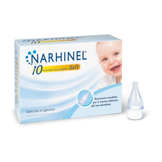 Narhinel 10 Ricambi morbidi per Aspiratore Nasale