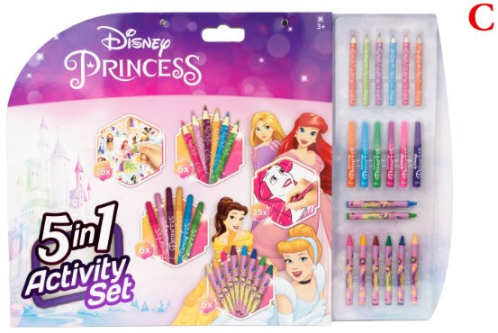 Activity Set 5 in 1 con Colori - Vari Personaggi