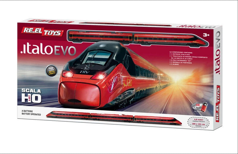 Reel Toys Treno Italo Evo - Pista 5 metri - con Luci e Suoni