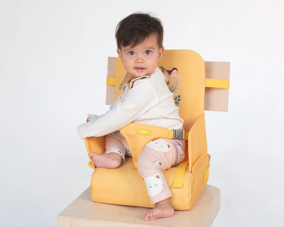 Kiokids - Seggiolone pappa , da sedia da viaggio pieghevole 6-36 mesi