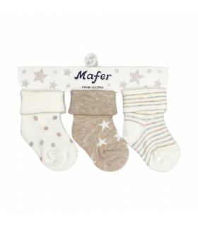 Mafer Set 3 Paia Calzini Primi Giorni Taglia 000
