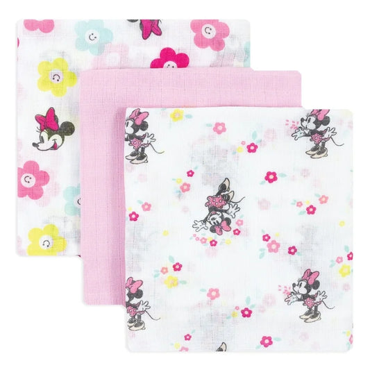 Ellepi Disney Baby mussole Quadrati di Garza Minnie 3 pz