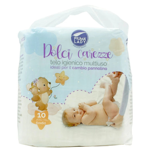 Piuma Lady Telini Igienici Multiuso Dolci Carezze 60x60 cm 10 pz
