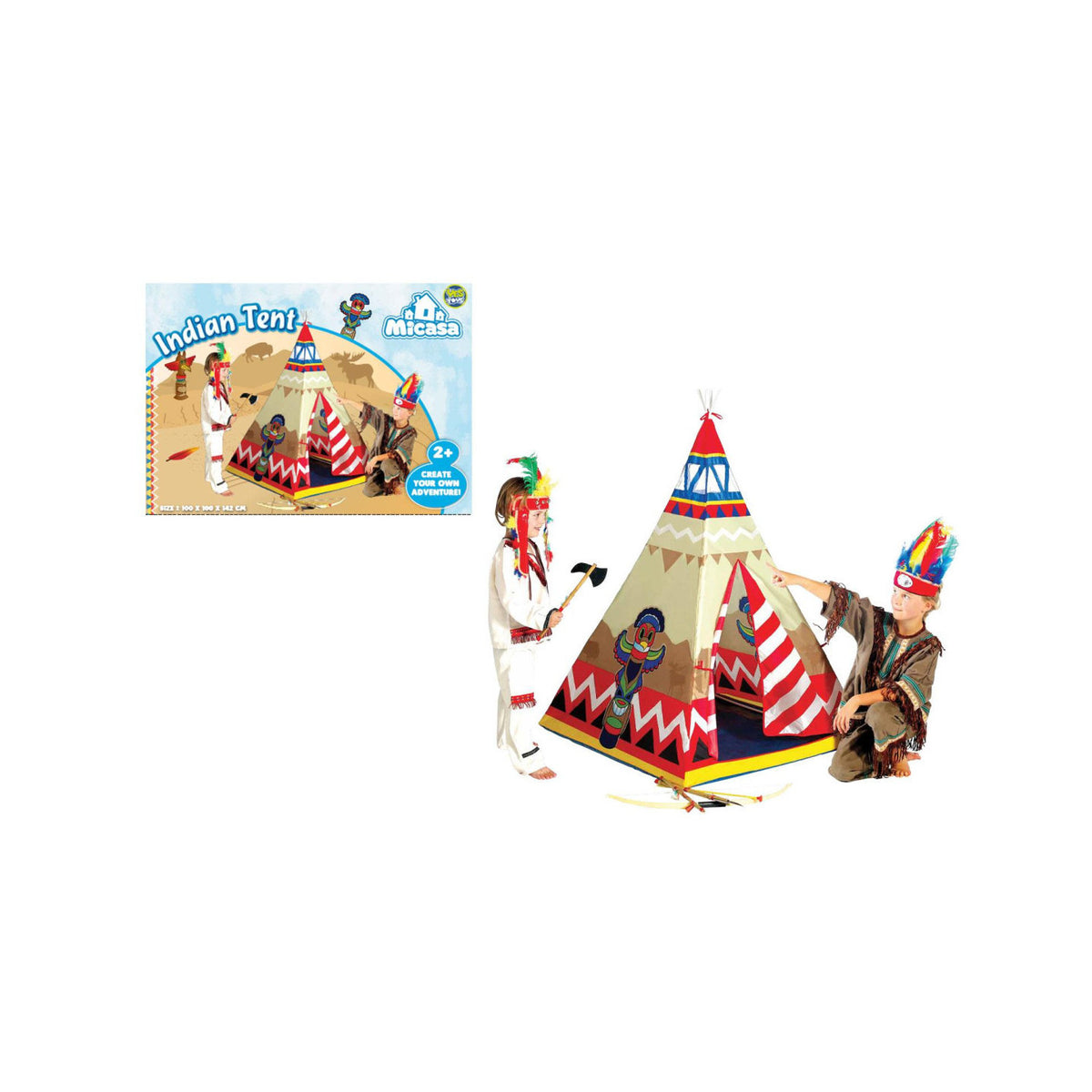Gioco Tenda degli Indiani - 100x100x142 cm