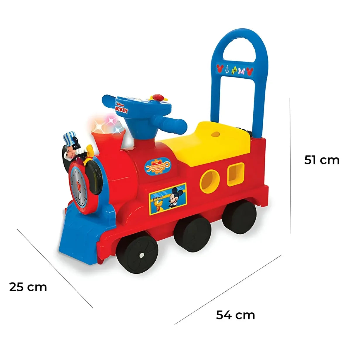 Kiddieland Trenino Cavalcabile Disney Topolino Luci e Suoni