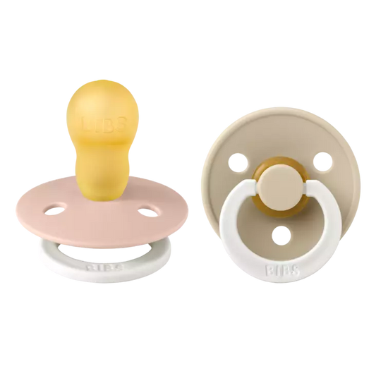 Bibs - Succhietti Colour Pacifier 2pz - si illumina al buio - Misura 3 18m+ Tettarella in caucciù