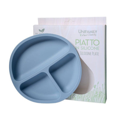 Unifamily Piatto in Silicone Pappa sicura porzionato