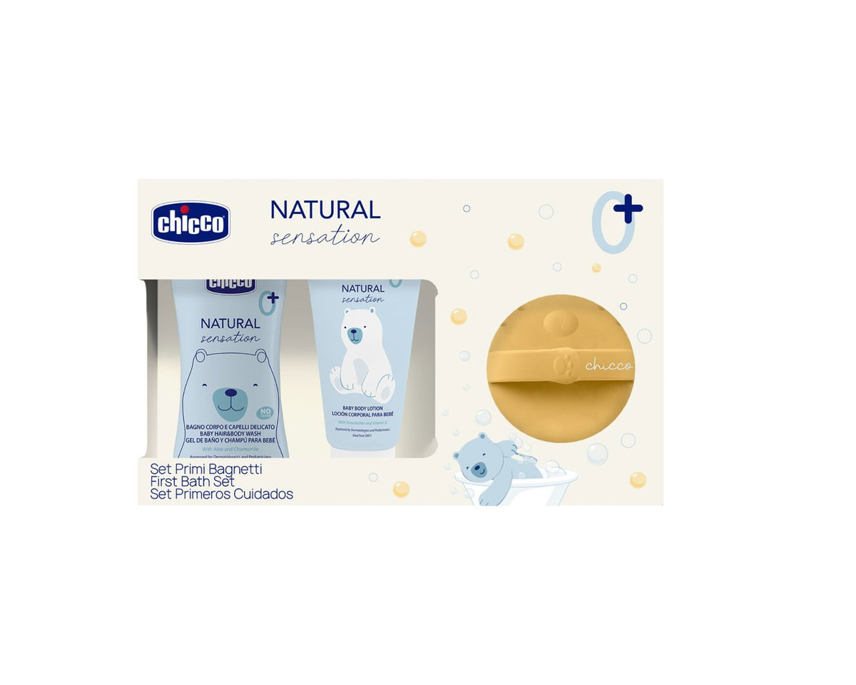 Chicco Set Primi Bagnetti Natural Sensation 3 pz