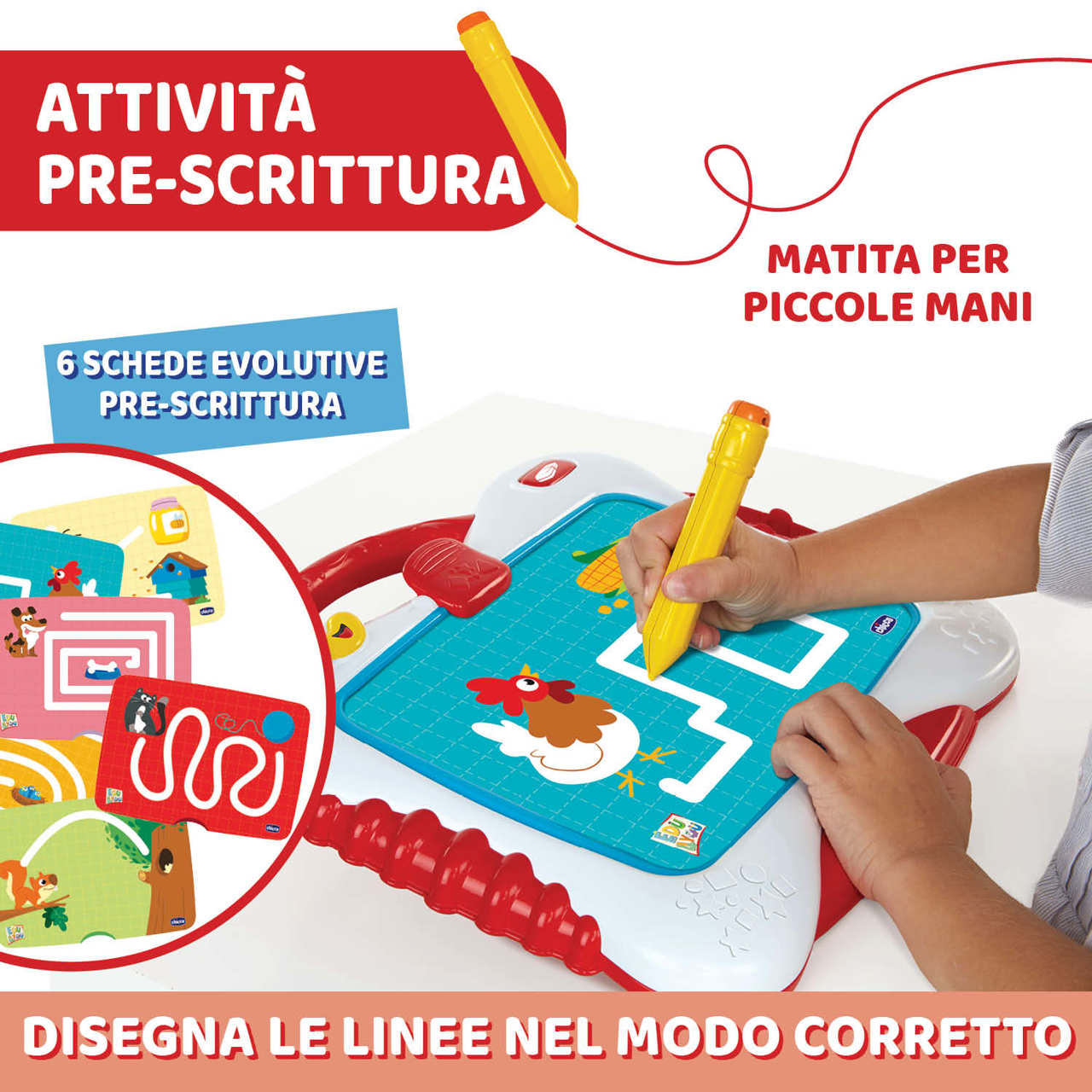Chicco Edu - Lavagna Leggi e Scrivi 2-6 anni