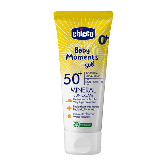 Chicco Baby Moments Protezione Solare 50+ Crema Mineral Protezione molto alta 75 ml