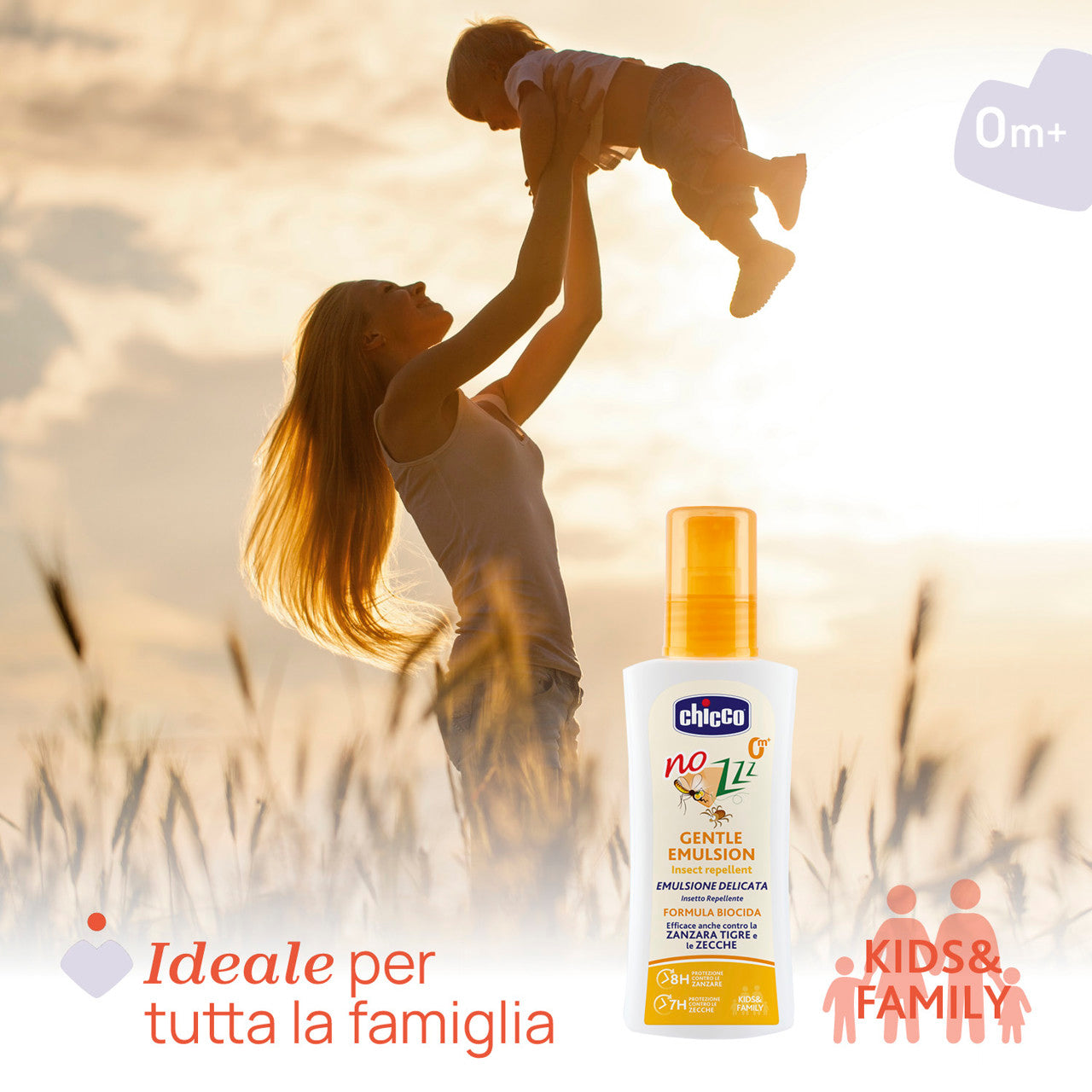 Chicco NoZzz Emulsione Delicata Insetto repellente  ETÀ CONSIGLIATA 0M+