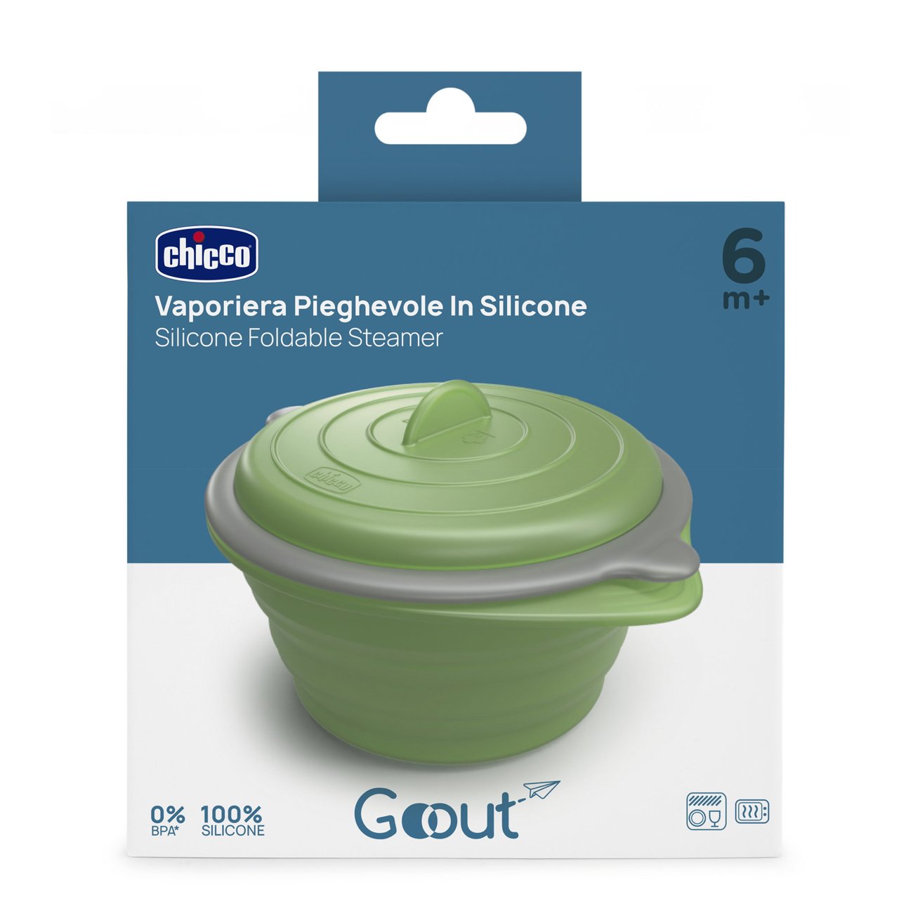 Chicco Vaporiera Pieghevole in Silicone 6m+