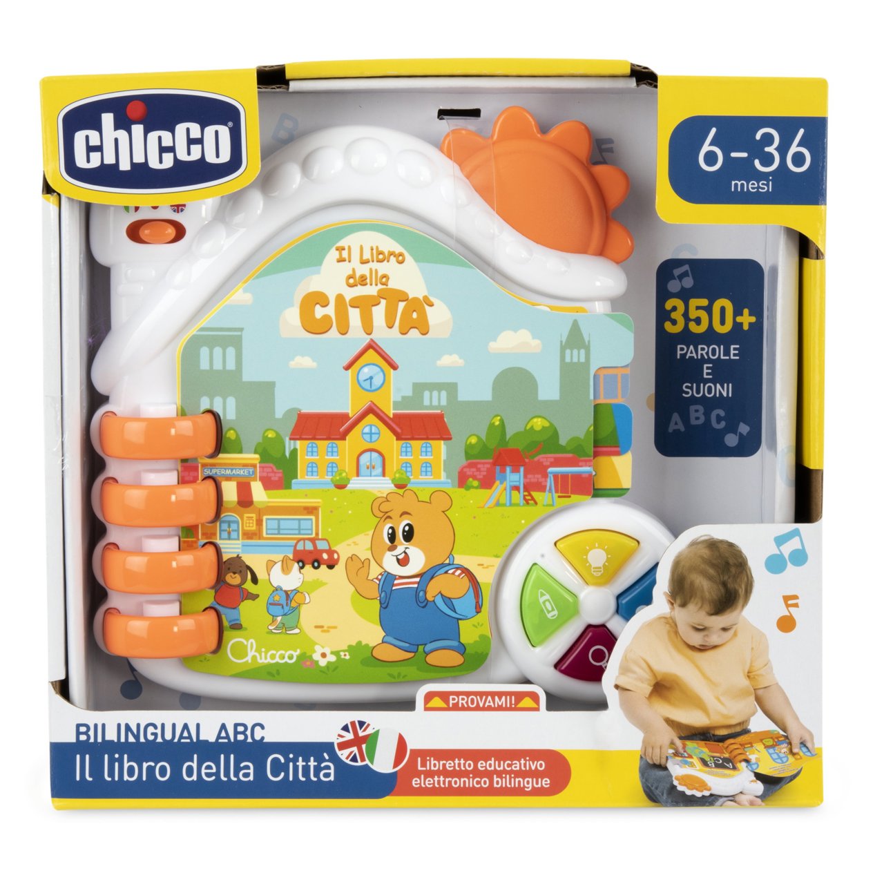 Chicco - Il libro della Città - Educativo Bilingue 6-36 mesi