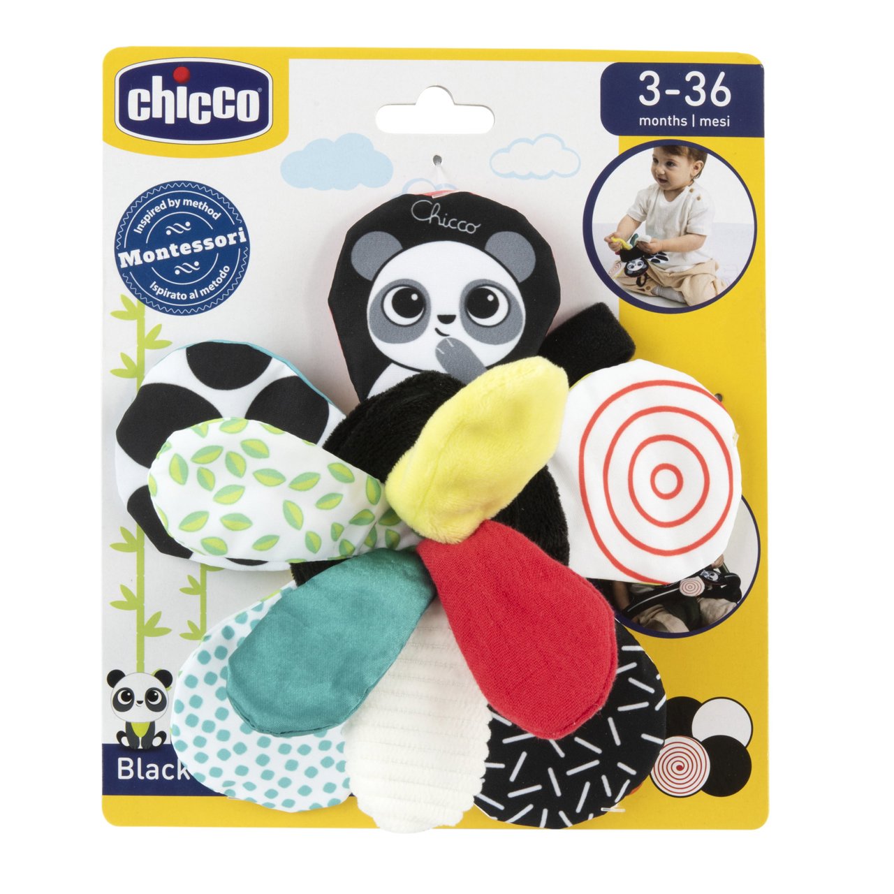 Chicco Gioco Montessori Fiori Bianco e Nero 3-36 mesi