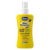 Chicco SPF 50+ Latte Solare Spray. Protezione molto alta.  ETÀ CONSIGLIATA 0M+
