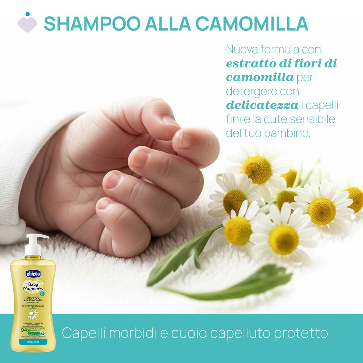 Chicco Baby Moments Shampoo alla Camomilla 500 ml