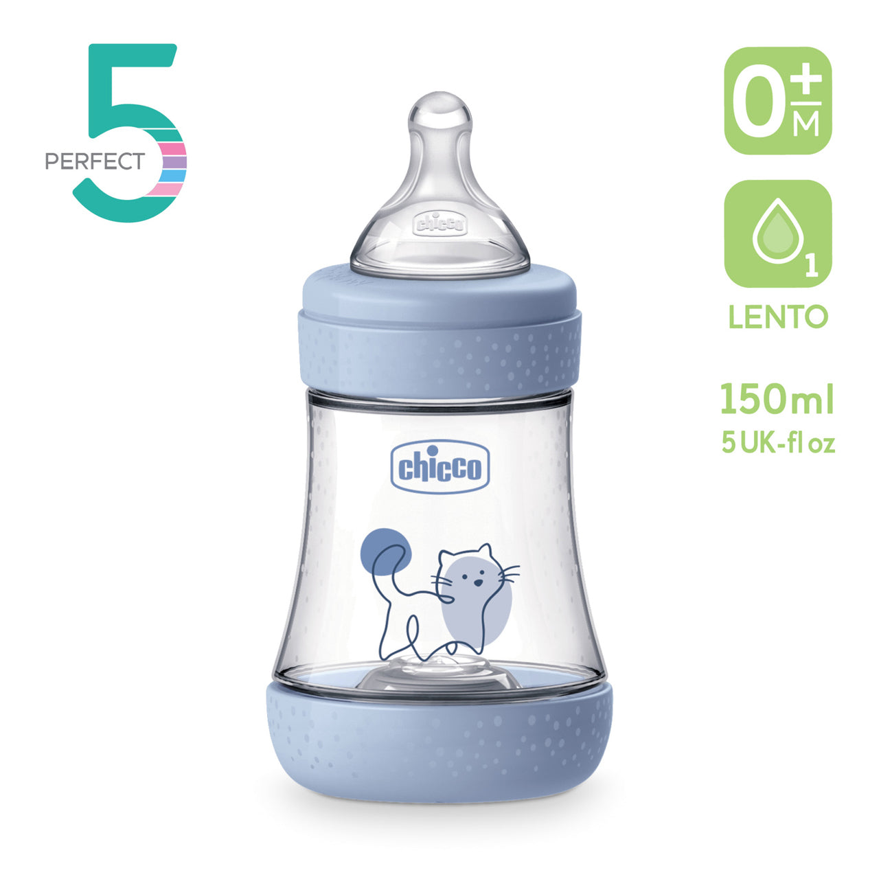 Chicco Biberon Perfect 5 Flusso lento 0+m 150ml