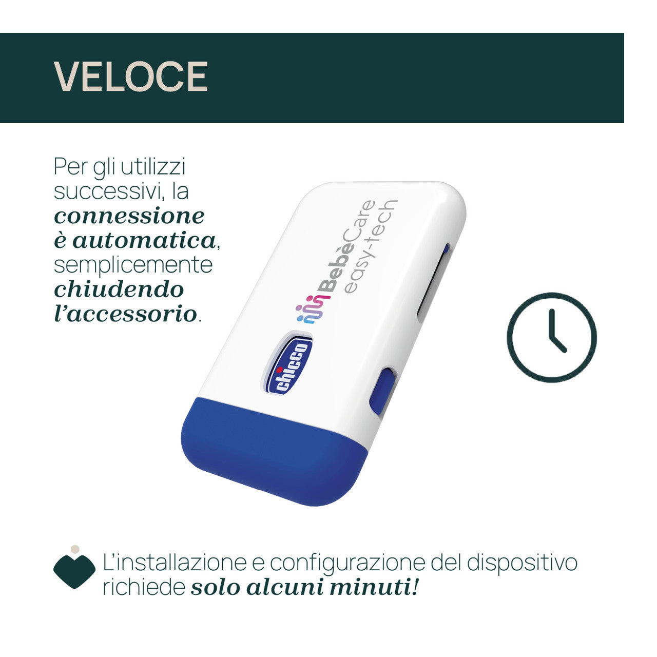 Chicco BebèCare Easy-Tech Dispositivo Anti-abbandono