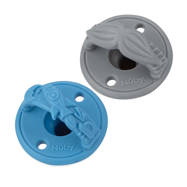 Nuby 2 Succhietti in silicone 0-6m