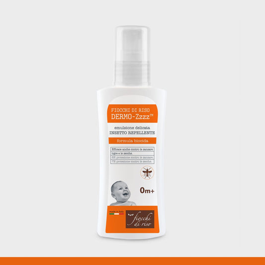 Fiocchi di riso - Emulsione Delicata Insetto Repellente  emulsione delicata | formula biocida 0 mesi + | 100 ml
