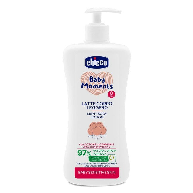 Chicco Latte Corpo leggero Baby Moments 500 ml