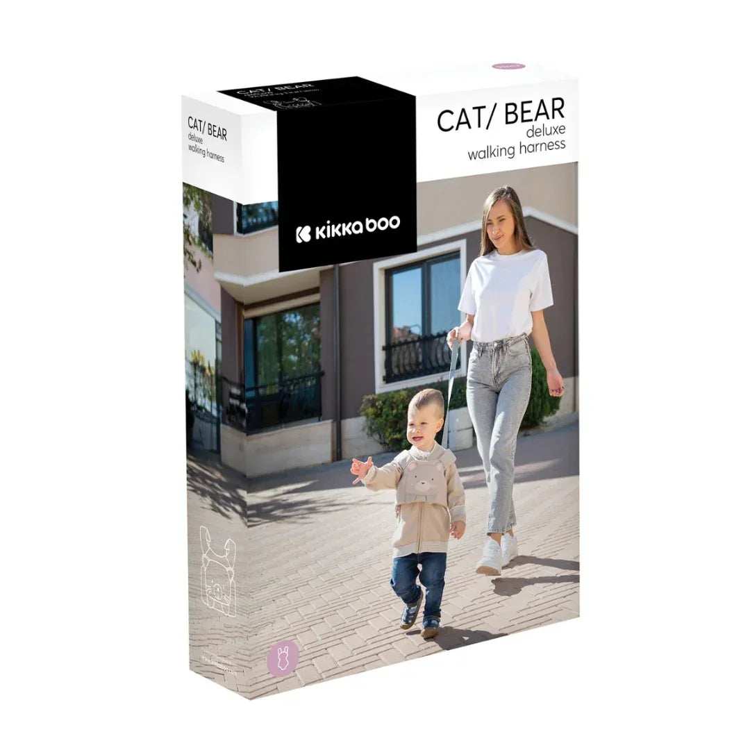Kikkaboo Imbracatura da passeggio Cat Bear Deluxe - adatto da 11 a 48 mesi