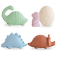 Mushie Dinosauro Set da gioco antimuffa per bagnetto 10m+