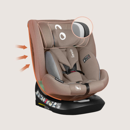 Lionelo Seggiolino Auto Bastiaan One i-Size Girevole a 360° - 40/150 cm R129