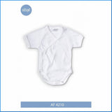 Ellepi Body in Cotone Garzato incrocio mezza manica col. Bianco