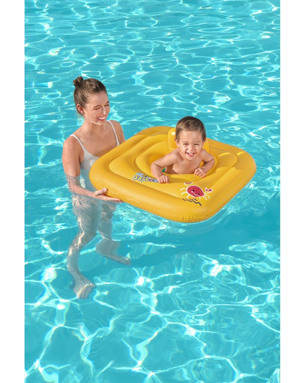 Bestway Salvagente Swim Safe 76x76 cm con mutandina - da 1 anno