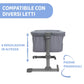 Chicco Next to Me Essential - Lettino Neonato Fianco Letto per Co-sleeping con Ruote