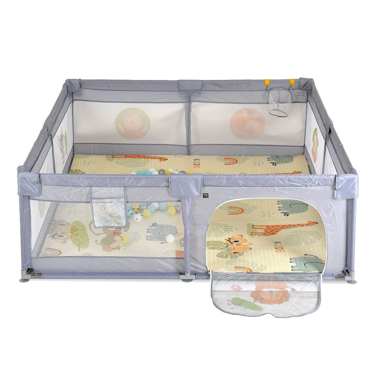 Moni Game Zone Recinto Box Playpen con accessori - 180x200 cm