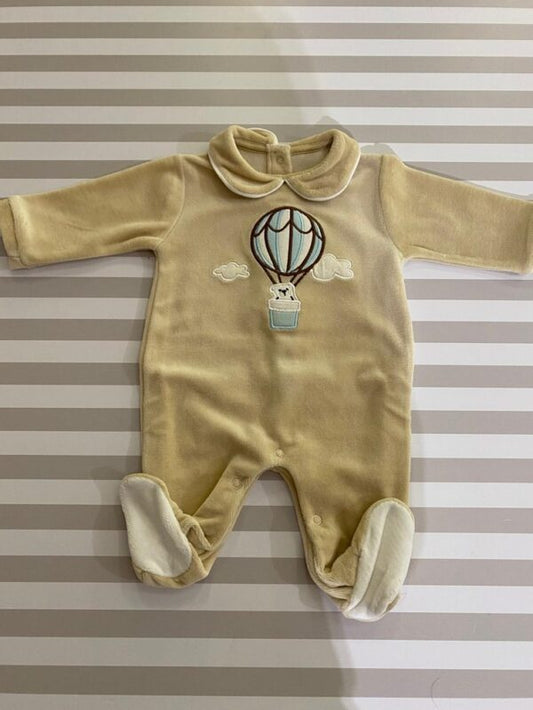 Giubebè Tutina in Ciniglia - GB9R0069 - 1/3 mesi Beige