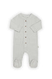 Bamboom Tutina Bimbo con piedi e bottoncini davanti 1041 - Sky Grey - 1 mese