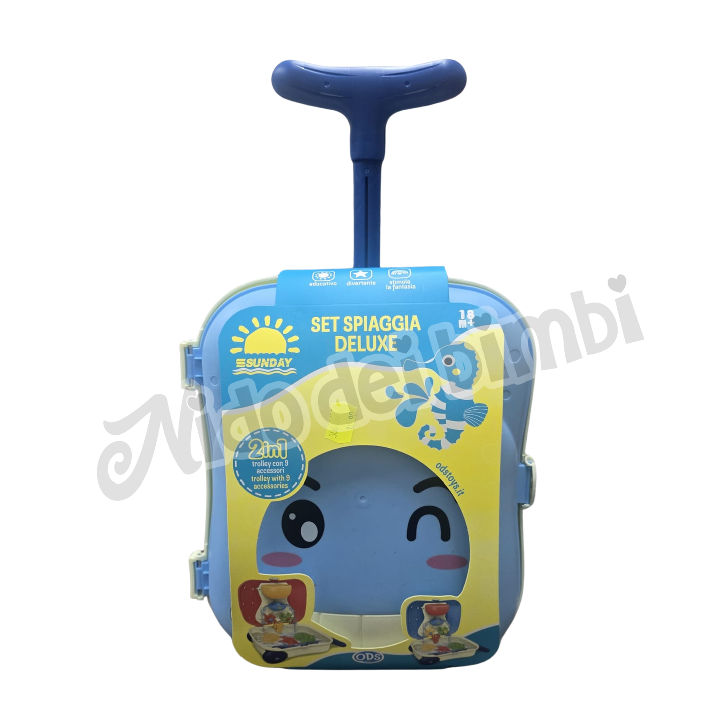 Ods - Set Spiaggia Deluxe - Trolley 2 in 1 con 9 accessori